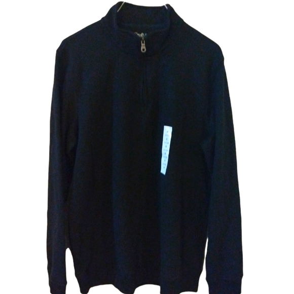 croft & barrow Other - NWOT Croft & Barrow Men's Extra Soft 1/4 Zip Black Sweater Sized M